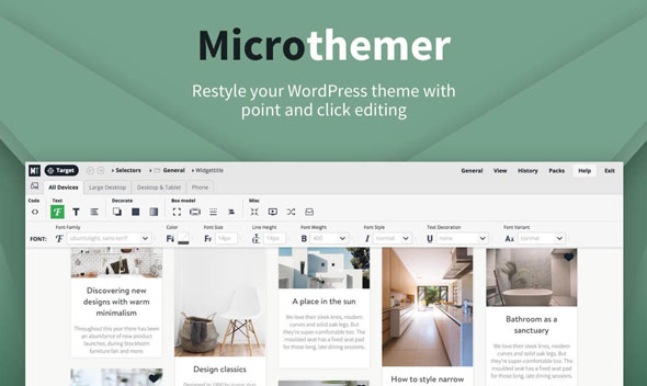 MicroThemer - WordPress CSS Editor