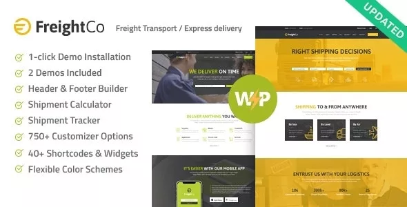 FreightCo - Transportation & Warehousing Shipping WordPress Theme
