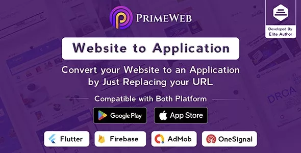 Prime Web- Convert Website to a Flutter App | Web View App | Web to App