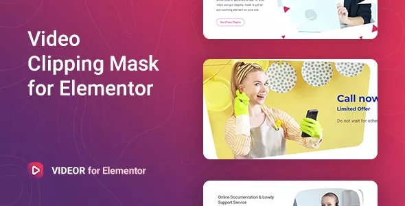 Videor - Video Clipping Mask for Elementor