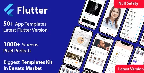 Flutter Multi-purpose Templates / Flutter 2 Templates / Flutter Widgets / Flutter 50+ Templates