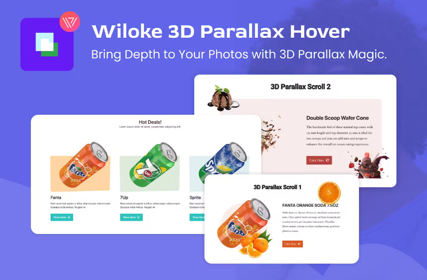 Wiloke 3D Parallax – Interactive Elementor Widgets