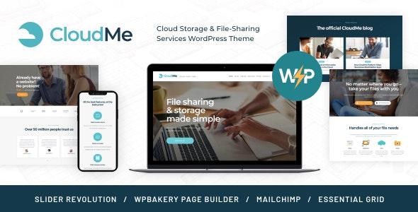 CloudMe  - Cloud Storage & File-Sharing Services WordPress Theme