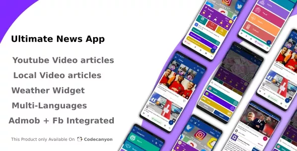 Ultimate News App (Video,Youtube,Weather,Survey)