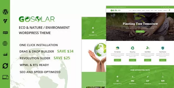 GoSolar  - Eco Environmental & Nature WordPress Theme