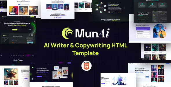 MunAi - AI Writer & Copywriting HTML Template