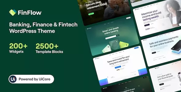 FinFlow - Banking, Finance & Fintech WordPress Theme