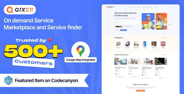 Qixer - Multi-Vendor On Demand Service Marketplace and Service Finder