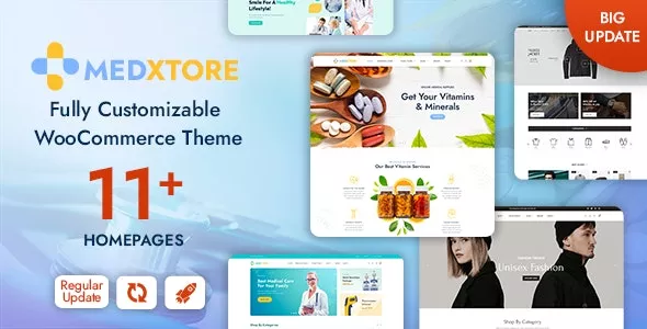 MedXtore - Pharmacy, Medical & Beauty Elementor WooCommerce Theme