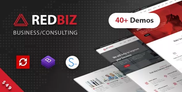 RedBiz - Finance & Consulting Multi-Purpose Theme