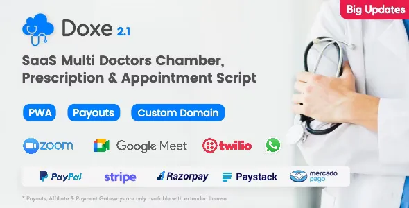 Doxe - SaaS Doctors Chamber, Prescription & Appointment Software