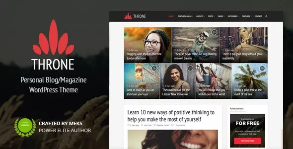 Throne  - Personal Blog WordPress Theme