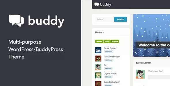 Buddy- Simple WordPress & BuddyPress Theme