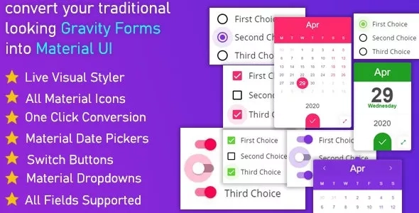Gravitizer - Gravity Forms Material UI Styler