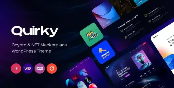 Quirky - NFT, Token & Blockchain WCFM Marketplace WordPress Theme