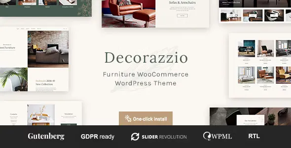 Decorazzio  - Interior Design and Furniture Store WordPress Theme | Hi-Tech Coder