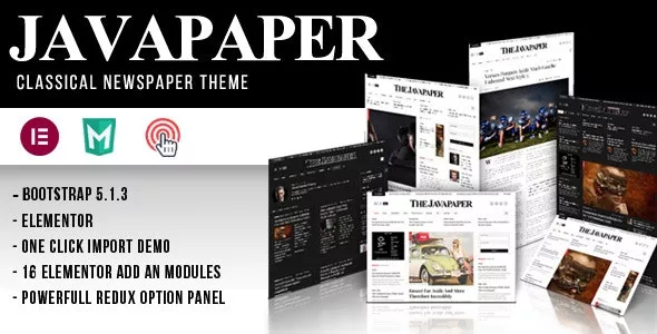 Javapaper  - Classic Newspaper Theme