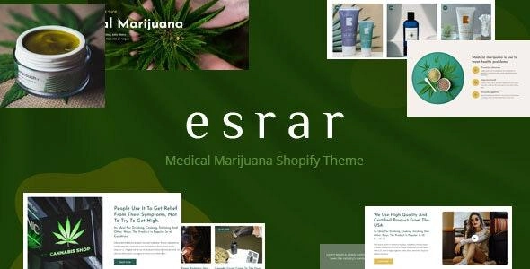 Esrar - Medical Cannabis Shopify Theme