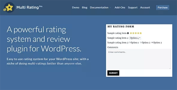 Multi Rating Pro - Powerful Rating System & Review WordPress Plugin