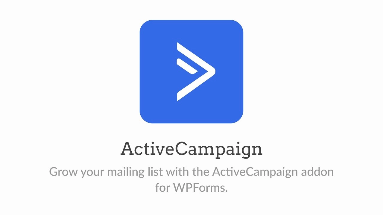 WPForms ActiveCampaign Addon