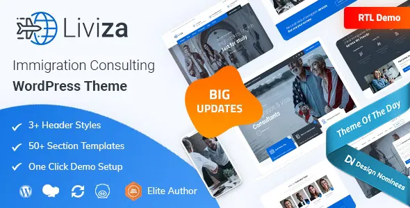 Liviza- Immigration Consulting WordPress Theme