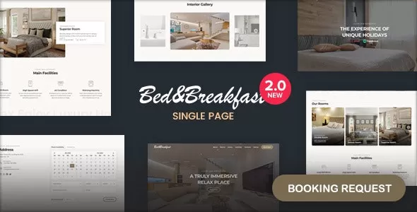 Bed & Breakfast Responsive Single Page