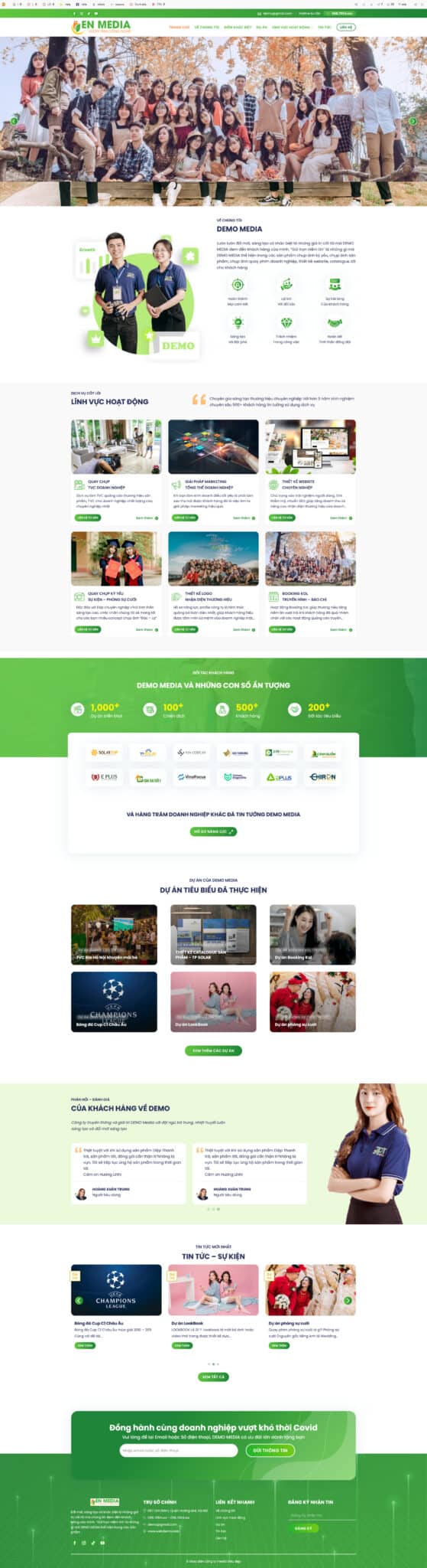 Theme WordPress Công ty Marketing 2