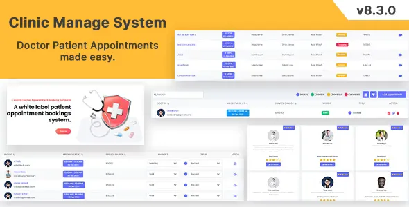 Clinic Management System - Doctor Patient Appointment Management System Laravel