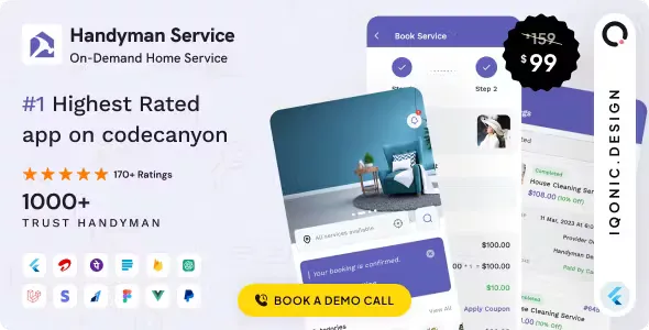 On-Demand Home Service Flutter App with Complete Solution + ChatGPT