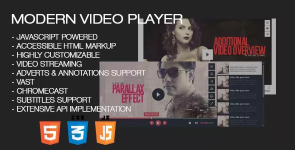 Modern Video Player for Wordpress