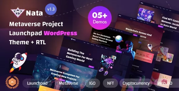 Nata  - Metaverse Project Launchpad WordPress Theme