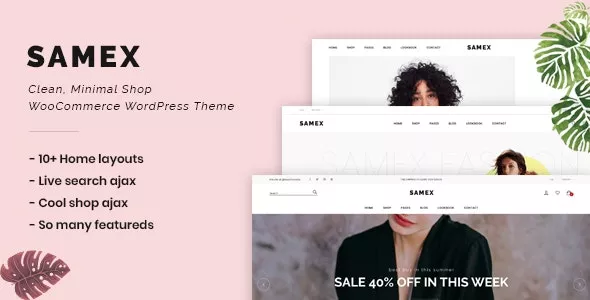 Samex  - Clean, Minimal Shop WooCommerce WordPress Theme