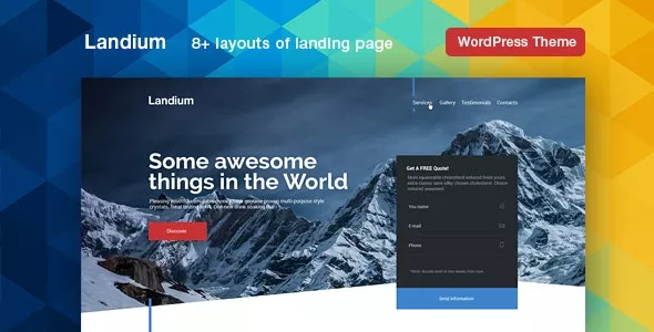 Landium  - Landing Page