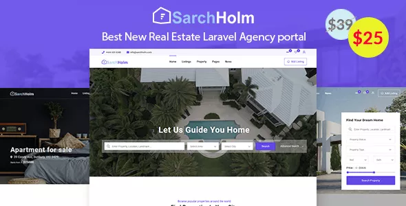 Sarchholm - Real Estate Laravel Multilingual Agency Portal