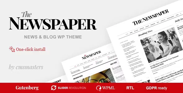 The Newspaper  - Magazine Editorial WordPress Theme