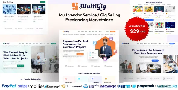 MultiGig - Service / Gig Selling Freelancing Marketplace (Subscription Based)