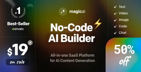 MagicAI - OpenAI Content, Text, Image, Chat, Code Generator as SaaS