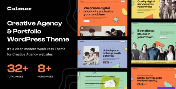 Calmer - Creative Portfolio and Agency WordPress Theme