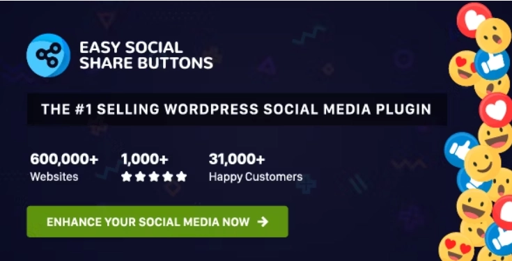 Easy Social Share Buttons for WordPress