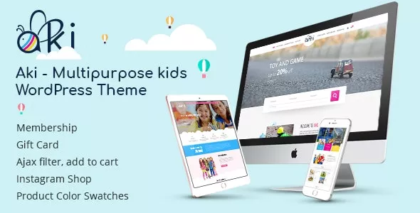 Aki - Multifunctional Kids WordPress Theme