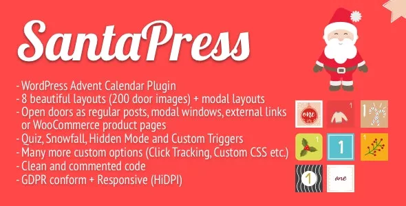 SantaPress - WordPress Advent Calendar Plugin & Quiz  | Hi-Tech Coder