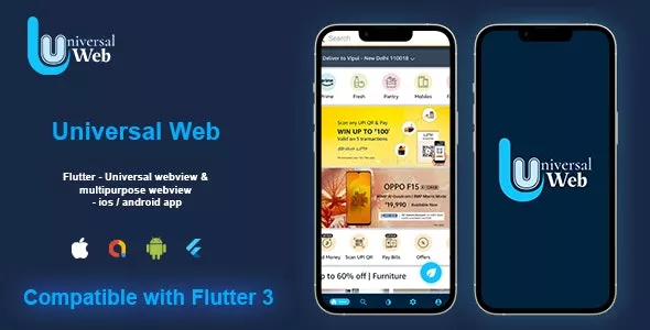 Flutter UniversalWeb Multi-Purpose Android / iOS Application
