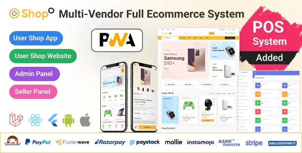 Shopo eCommerce  - Multivendor eCommerce Flutter App with Admin Panel & Website