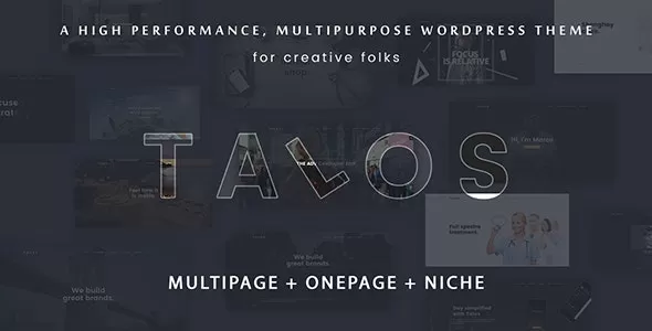 Talos  - Creative Multipurpose WordPress Theme