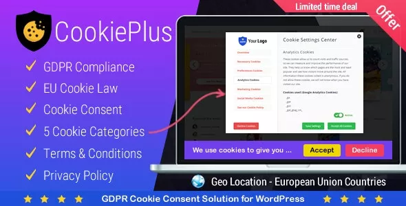 Cookie Plus GDPR - Cookies Consent Solution for WordPress - Master Popups Addon