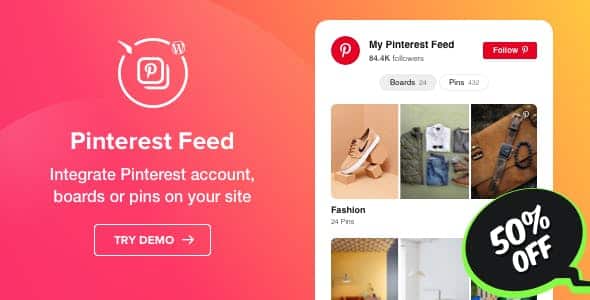 WordPress Pinterest Feed Plugin