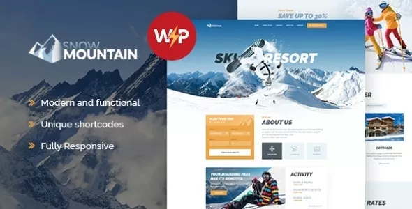 Snow Mountain - Ski Resort & Snowboard School WordPress Theme