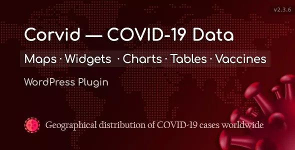 Corvid - Covid-19 Data Maps & Widgets for WordPress