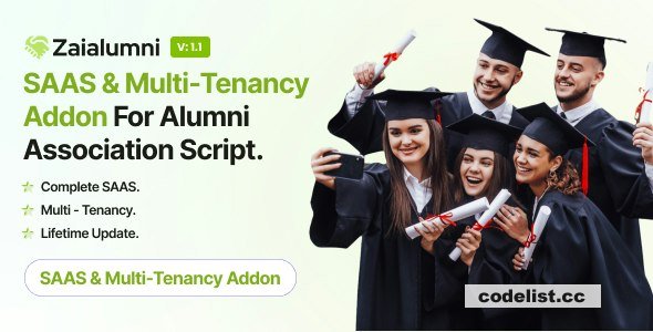 Zaialumni- Alumni Association SAAS With Multi-Tenancy Addon