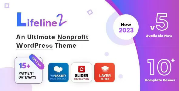 Lifeline 2 An Ultimate Nonprofit WordPress Theme for Charity, Fundraising and NGO Organizations